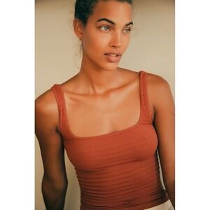 Free People Square One Seamless Cami Ribbed Tank Top